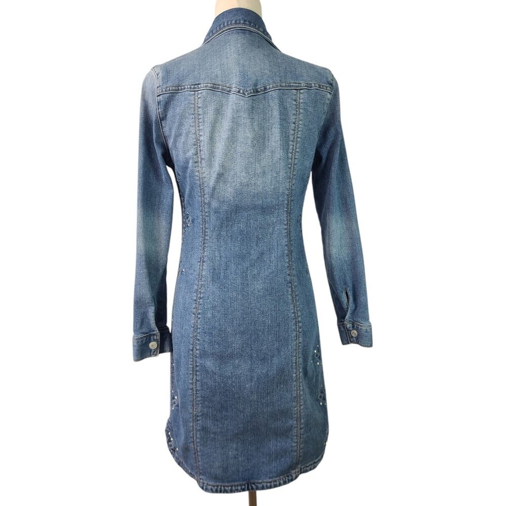 INC International Concepts Light Blue Button-Down Dress - Picture 3 of 3